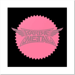 barbie metal Posters and Art